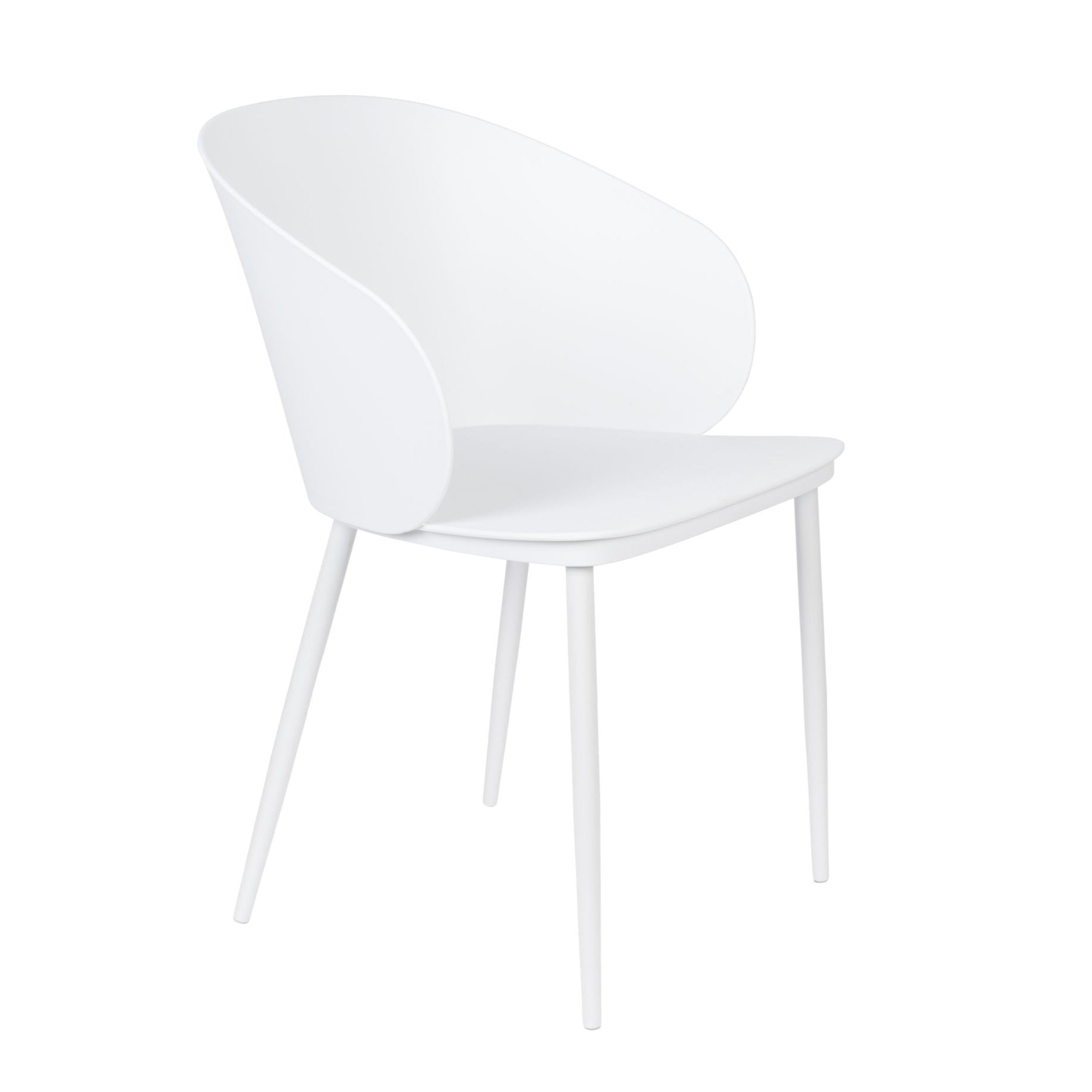 Set of 2 Gigi All White Dining Chair